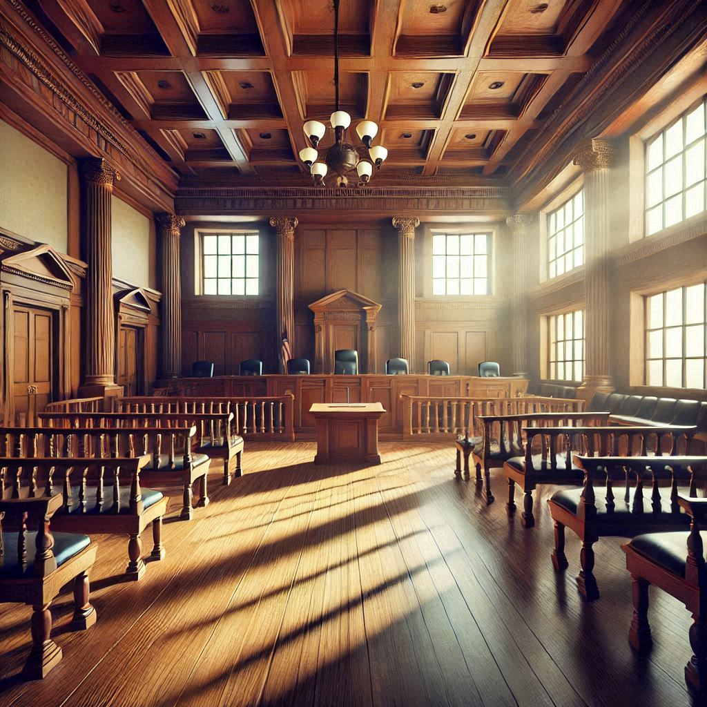 an empty court room