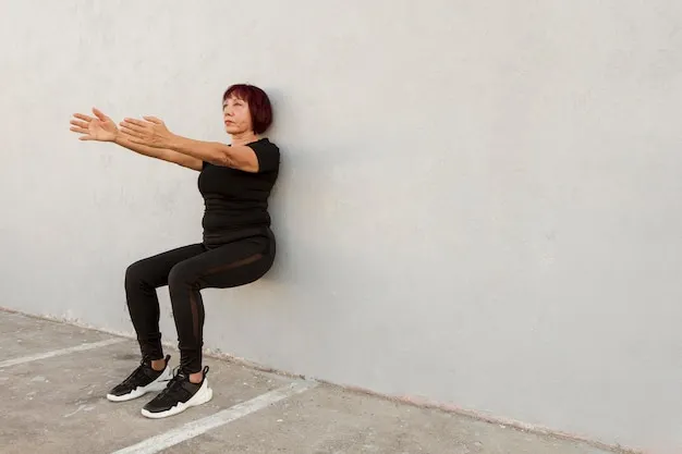 Isometric exercises - wall sits