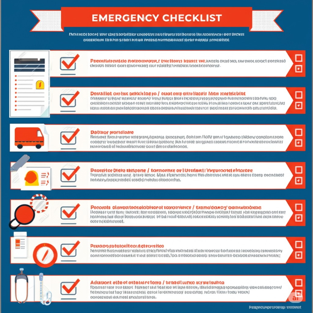 Emergency response checklist infographic | Surviving an Attack